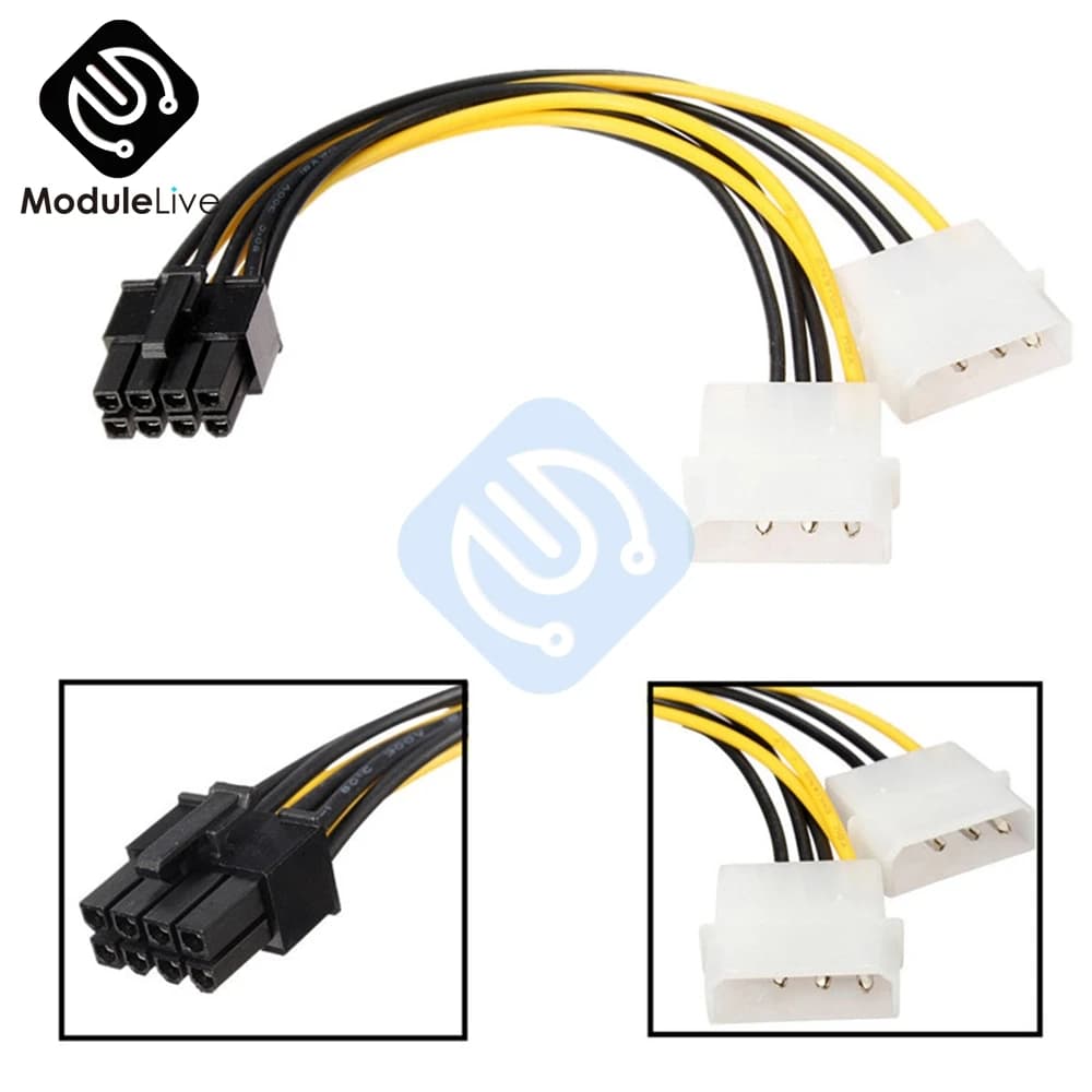 Adaptateur de câble d'alimentation, connecteur de fil, outils de ligne, convertisseur PCI-E Express,
