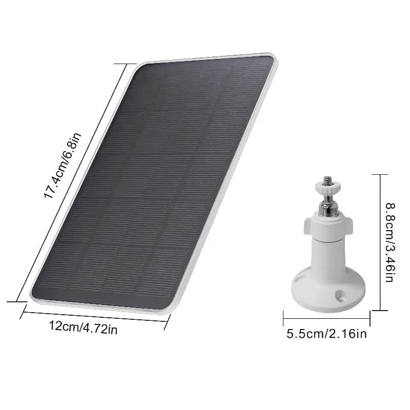 Panneau solaire étanche, charge de téléphone portable, caméra, panneau d'extension solaire, moniteur