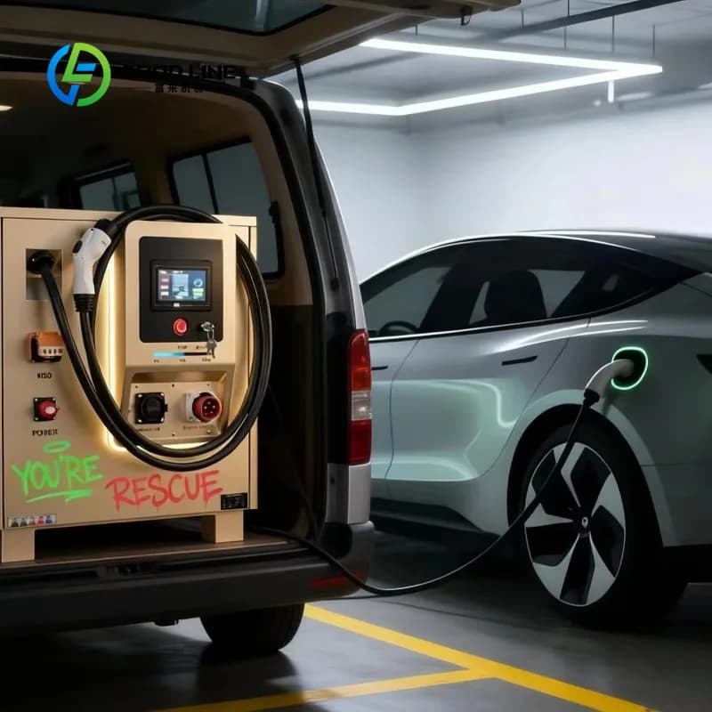 Station de charge mobile à énergie solaire personnalisée avec déploiement rapide pour le sauvetage r