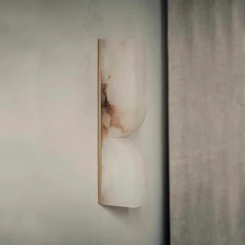 Luma moderne luxe LED marbre applique murale lumière pour chambre chevet salon marbre décor lampe hô