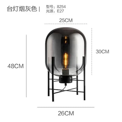 Lampadaire nordique en verre de fer moderne, lampadaires pour salon, chambre à coucher, étude, décor