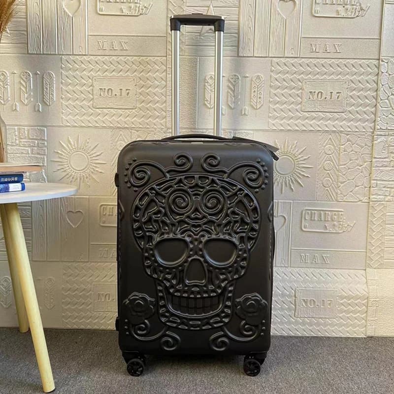 Valise Seton de modules de tendance punk, éléments pop de personnalité, bagage de voyage, boîte d'em