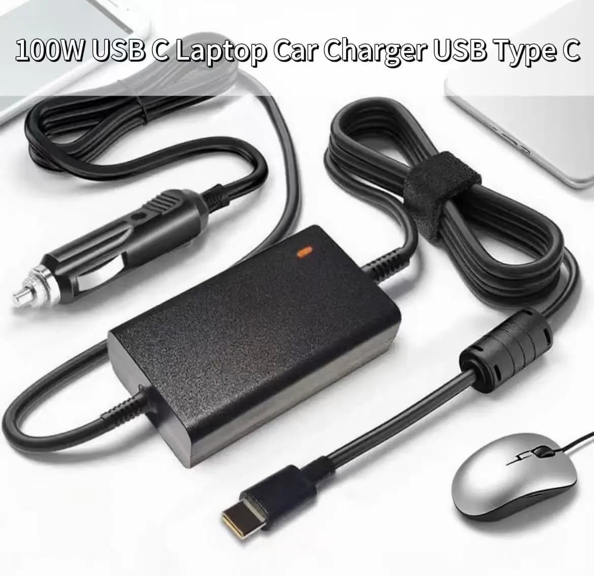 Chargeur de voiture USB-C 100W, 5V/9V/12V/15V 3A, 20V 5A, chargeur rapide PD pour MacBook, ordinateu