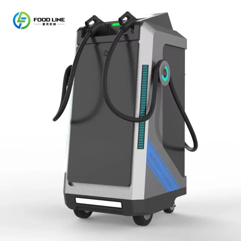 Station de recharge mobile pour véhicules électriques 40 kWh 80 kW, multi-prises, portable, chargeur