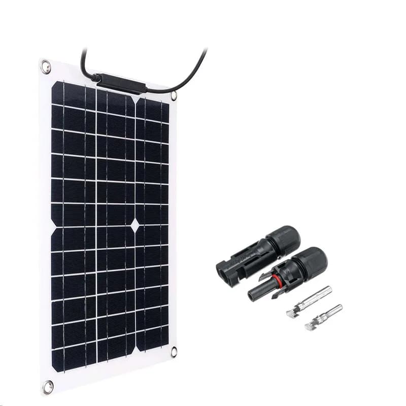 Kit de panneaux solaires flexibles à haute efficacité 1000W 500W, avec chargeur de batterie 12V et c