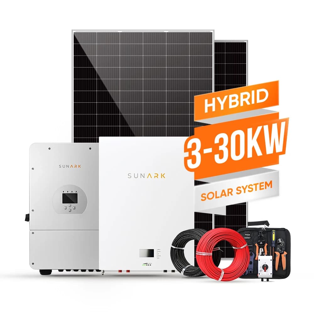 Kit de système d'énergie solaire hybride tout-en-un 5 10 20 30 100 pour une solution solaire complèt